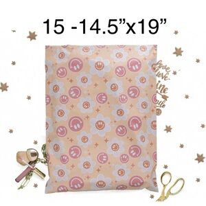 4/$20 -15 Smiley Daisy Poly Mailer 14”x19”